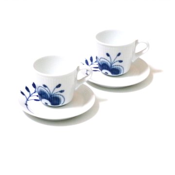 ロイヤルコペンハーゲン ROYAL COPENHAGEN ブルーフルーテッド メガ 　エスプレッソカップ&ソーサー 100ml 2381050 ペア 【御結婚御祝・内祝・新築御祝・還暦御祝・御礼・寿・ギフト包装可能】