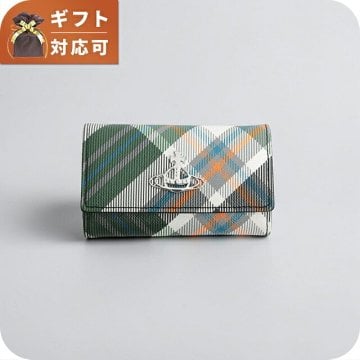 ヴィヴィアンウエストウッド VIVIENNE WESTWOOD キーケース 51020001-s0012-derby-tartan-green レディース O102 DERBY TARTAN GREEN