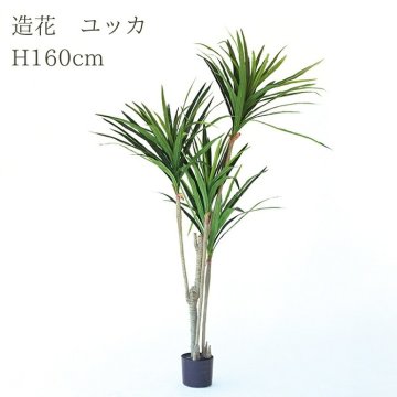 観葉植物 造花 ユッカ BROWN 全高約160cm 大型 フェイクグリーン 本物そっくり おしゃれ インテリア 人工観葉植物 アーティフィシャルグリーン オフィス 店舗 ホテル 開店祝い 室内 青年の木 エレファンティペス フェイク