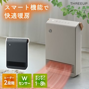大風量 セラミックヒーター 人感センサー付 省エネ 節電 室温センサー付 速暖 木目調 おしゃれ WOOD STYLE 温風ヒーター ルーバー付き タイマー付き 1200W 自動運転 静音 転倒オフ機能付き 安全設計 コンパクト 足元暖房 暖房器具 冬物家電 新生活 【選べる特典付】
