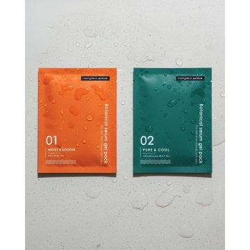 ボタニカルセラムジェルパック 01.Moist&Soothe×6枚/02.Pure & Cool×6枚 フェイスパック  フェイスパック 洗顔料 スキンケアセット