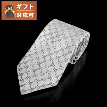 グッチ GUCCI ネクタイ 456520-4B002-1962 メンズ ライトグレー ネクタイ