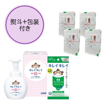 単品販売 キレイキレイ 薬用泡ハンドソープ ギフトセット LBB-A 熨斗 包装付き 仏のし対応 ご挨拶ギフト 引越し 退職 粗品 お礼 清潔ギフト LION ライオン