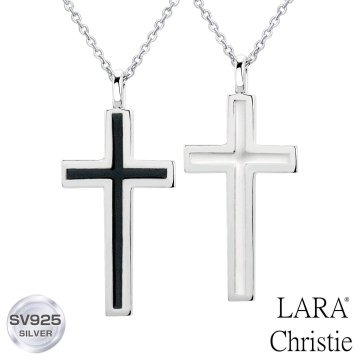 ララクリスティー ペアネックレス カップル お揃い シルバー レディース/メンズ レールクロス ネックレス ペア PAIR Label p3190-p ペア カップル LARA Christie
