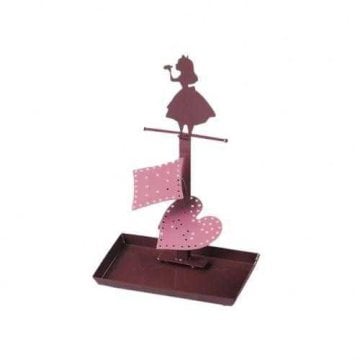 ディズニー アリス ピアススタンド ピアス収納 アクセサリースタンド おしゃれ シルエット スタンド 収納 卓上 インテリア 雑貨 オトナスタイル レッド ギフト プレゼント セトクラフト