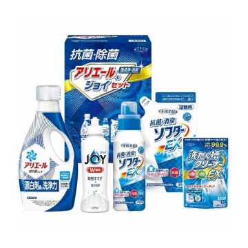 シキシマ ギフト工房 抗菌除菌・アリエール&ジョイセット SAJ-25V 日用品雑貨 文房具 手芸 日用品 生活雑貨 掃除用洗剤 洗濯用洗剤 柔軟剤 洗剤