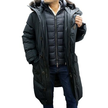 ムーレー MooRER ダウンコート ダウンジャケット ヘルシンキ アウター 2024-25AW HELSINKY ADS DARK BLUE メンズ ネイビー