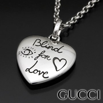 グッチ ネックレス GUCCI ペンダント メンズ レディース シルバー925 ブラインドフォーラブ ペンダント 455542-J8400-0701 【ラッピング無料 誕生日 お祝い プレゼント ギフト 贈り物】 送料無料