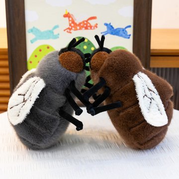 リアル ハエ ぬいぐるみ おもしろグッズ 虫 おもちゃ クッション 癒し インテリア ジョークグッズ プレゼント