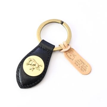 イルビゾンテ IL BISONTE キーリング キーホルダー メンズ レディース カーフ レザー 本革 ネロ SKH017PV0005BK110B 送別会 誕生日 お中元 結婚祝い 結婚式 高級 父の日 母の日 ホワイトデー
