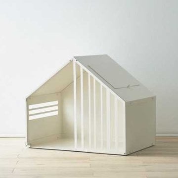 セトクラフト ペットハウス S ミルク 犬 猫 小型犬 中型犬 ハウス 犬小屋 屋内 室内用 ガルバリウム鋼板製 おしゃれ スタイリッシュ モダン ペット用 隠れ家 頑丈 耐久性 洗練 丈夫 通気性 快適 安全設計 犬用 猫用 ペット用品 S24-0551