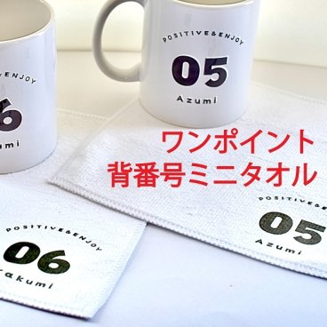 名入れワンポイント背番号ミニタオル まとめ買い可能 友達 クラスメイト 全員分の名前 学校 先生 監督 コーチ 選手 卒団記念品 卒業記念品 卒部記念 恩師 メモリアル チームグッズ 背番号 チーム名 保育園 幼稚園 小学校 クラブ 野球 ソフト バスケ サッカー バレー ミニバス テニス チームロゴ 写真入り 名前入り メッセージ 卒業式 卒団式 最短出荷可能 急ぎ対応可能 電話相談可能