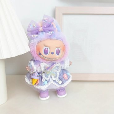 LABUBU ラブブ 4点セット ぬいぐるみ用服 洋服 ぬい服 ぬいぐるみ 着せ替え ドール服 人形 ぬい用服 衣装セット 推し活グッズ ぬいぐるみは別売り