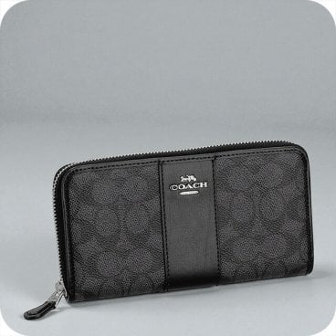 コーチ 長財布 メンズ ブランド COACH CCQ07 SVO1U ブラック