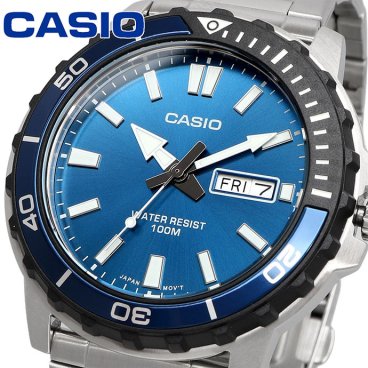 CASIO 腕時計 カシオ 時計 ウォッチ CASIO カシオ スタンダード メンズ クオーツ 10気圧防水 MTD-125D-2A1V ブルー 海外モデル [並行輸入品]