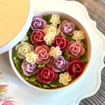 花屋が作る無添加天然色素のフラワーおはぎ 誕生日 推し活 送別・卒業 バレンタイン 和菓子 お祝い ギフト