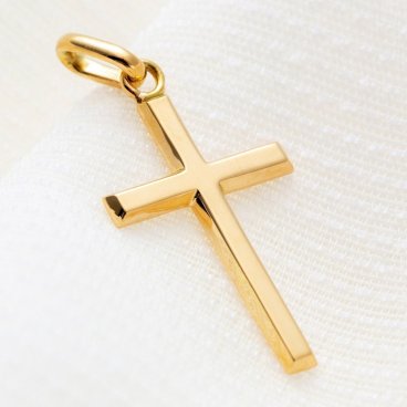 【インパクト★】18金 ネックレス ペンダント クロス【Mサイズ】 十字架 K18 18K メンズ レディース イエローゴールド アクセサリー Mサイズ 送料無料