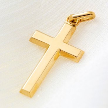 【素敵♪】18金 ネックレス ペンダント 【Lサイズ】クロス メンズ レディース 十字架 K18 18K アクセサリー Lサイズ 送料無料