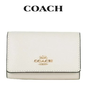 送料無料 コーチ COACH アウトレット レディース 敬老の日 小物 キーケース F76741 IMCHK(チョーク) ホワイト