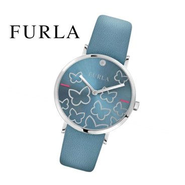 FURLA フルラ 腕時計 GIADA BUTTERFLY ジャーダ バタフライ R4251113509 レディース ブルー レザー 新品 無料ラッピング可