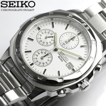 逆輸入 SEIKO セイコー クロノグラフ メンズ 腕時計 ウォッチ うでどけい Men's クロノ 海外モデル SND187