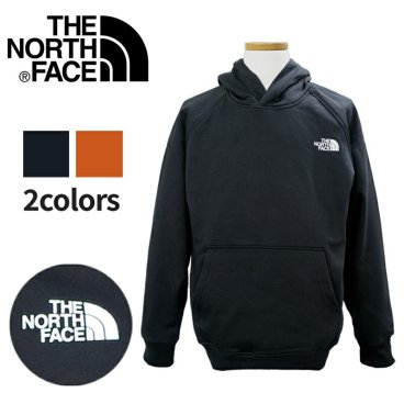 【スペシャルセール 13800円→9980円】ノースフェイス パーカー プルオーバー THE NORTH FACE メンズ ブラック・オレンジ フーディ 裏起毛 コットン ブランド ユニセックス メンズ レディース ロゴ ワンポイント