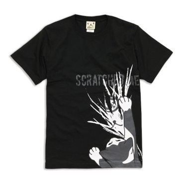 猫 ねこ おもしろ かわいい Tシャツ SCRATCHED ( ブラック ) | ネコ 猫柄 猫雑貨 | メンズ レディース 半袖 | おしゃれ ペアルック プレゼント | 大きいサイズ 【メール便】 SCOPY / スコーピー