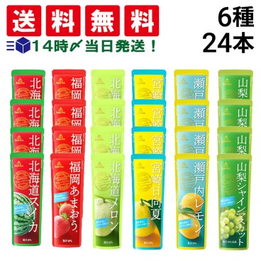【 送料無料 】 ゴールドパック 凍らせておいしい NIPPON フルーツバー 詰め合わせ アソート セット 6種 各4本 計24本 まとめ買い （ スイカ あまおう メロン 日向夏 レモン シャインマスカット ）
