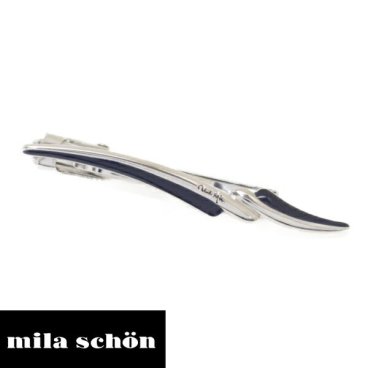 ネイビー ウェーブ mila schon ミラ ショーン タイピン ネクタイピン ブランド スーツアクセサリー専門店 プレゼント プチギフト おしゃれ カフスマニア