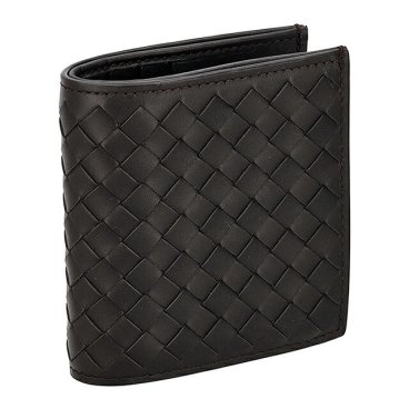 ボッテガ・ヴェネタ 二つ折り財布 二折財布 メンズ ブランド BOTTEGA VENETA 222338-V47W1 2006 ダークブラウン