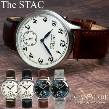 The STAC ザ・スタック 日本製 腕時計 ウォッチ 革ベルト レザー 36mm クラシック メンズ レディース ユニセックス ランキング ギフト レトロ