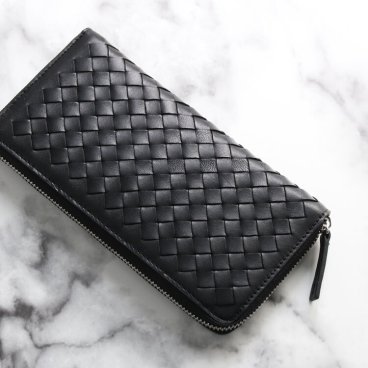 本革 メンズ 長財布 イントレチャート ラム  レザー 財布 メッシュ ラウンドファスナー 柔らかい 子羊革 軽い 使い易い 男性 女性 プレゼントギフト (07000518-mens-1r) クリスマス バレンタイン 父の日 春財布 アクスタポーチ 推し活ケース 定年退職 バレンタイン 成人祝い