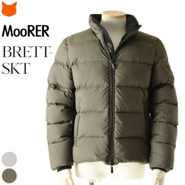 moorer ダウンジャケット メンズ ムーレー アウター ブランド フード付き ダウン ジャケット 高級 中綿ジャケット イタリア製 BRETT-SKT ムーレーダウン ブレット ムーレーダウンジャケット アイボリー グレージュ カーキ 秋 冬 防寒 暖かい 防水 ボンバージャケット