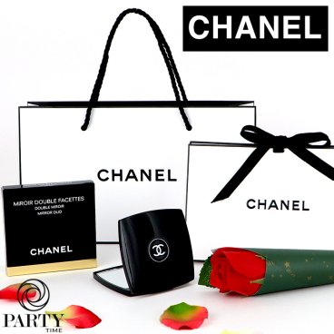 CHANEL(シャネル) 【ギフトセット】MIROIR DOUBLE FACETTES ミロワール ドゥーブル ファセット オリジナルラッピング　コスメ 化粧品 デパコス ギフト プレゼント ブランド 高級 女性 人気 ラッピング ブーケ 母の日 ホワイトデー クリスマス 誕生日 キット コフレ 彼女 記念日 女友達 感謝 【季節のソープフラワーブーケ】
