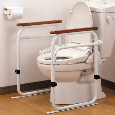 トイレ用アーム 補助用品 トイレ 手すり 据え置き 後付け 洗浄機能付き便座対応 介護用 立ち上がり 補助 トイレ用手すり 補助手すり ひじ掛け 新潟県 三条【沖縄県・離島 配送不可】