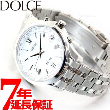 セイコー ドルチェ＆エクセリーヌ SADZ201 腕時計 メンズ 電波 ソーラー SEIKO DOLCE＆EXCELINE ペア チタン ホワイト