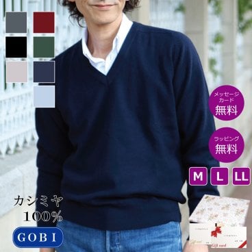 【カシミヤ１００％試験鑑定済】カシミヤ１００％メンズＶ首セーター 【ラッピング無料】【メッセージカード無料】父の日 敬老の日 クリスマス 還暦祝い 百貨店 高級 誕生日 記念日 ブランド メンズ 30代 40代 50代 60代 70代 80代 90代