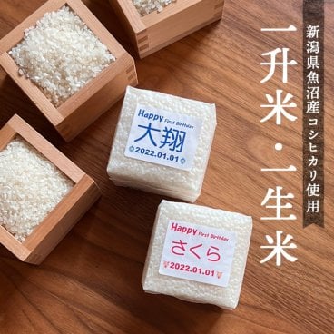 一升米 一生米 誕生日 プレゼント 小分け 男の子 女の子 赤ちゃん ベビー baby リュック 名入れ 名前入り 一升餅 一生餅 送料無料 即日発送 【正規品】【ギフト包装】【熨斗】【メッセージカード】