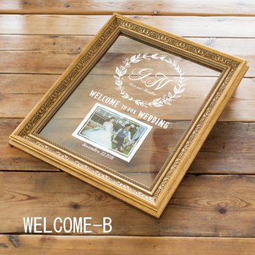 ウェディング ウェルカムボード　Grace WELCOME-【B】　写真・結婚式・祝い・フォトフレーム・おしゃれ・文字・オーダーメイド