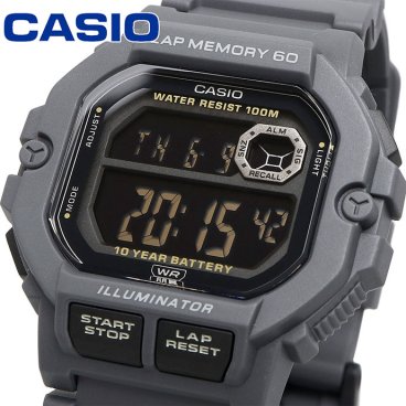 CASIO 腕時計 カシオ 時計 ウォッチ チープカシオ チプカシ 海外モデル デジタル 60ラップメモリ ランニング グレー ブラック反転液晶 メンズ WS-1400H-8BV [並行輸入品]