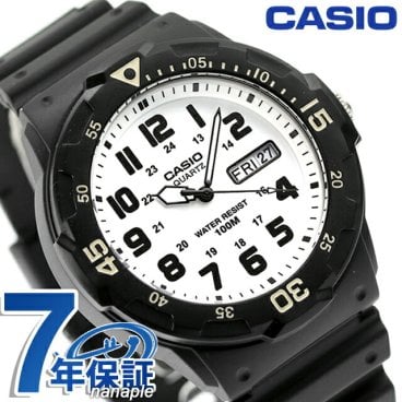 カシオ スタンダード クオーツ 腕時計 MRW-200H-7BVDF CASIO ホワイト ブラック