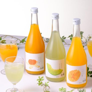 敬老の日【送料無料】【フルーツのお酒】ギフト 果実そのまんまリキュール 3本セット みかん メロン マンゴー フルーツ お酒 飲み比べ ラッピング 熨斗 送料無料（北海道、沖縄除く）