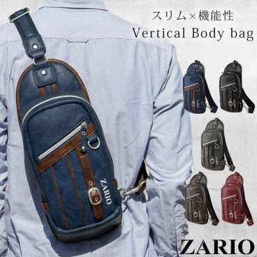 ボディバッグ メンズ ブランド ZARIO ザリオ ZA-1007 斜めがけ ファニーパック 父の日 父の日のプレゼント 父の日ギフト クリスマス クリスマスプレゼント