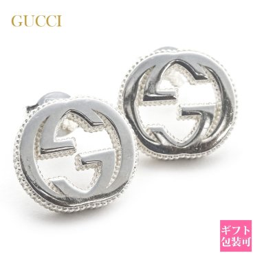 【 正規BOX 付き 】 グッチ ピアス メンズ GUCCI ピアス レディース グッチ ピアス インターロッキングG シルバー 479227 J8400 8106 gucci ピアス メンズ 両耳 シルバー ピアス メンズ シルバーピアス レディース アクササリー ピアス ジュエリー
