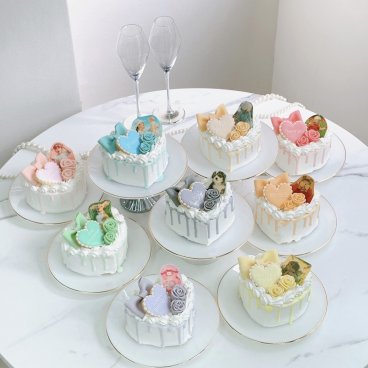 【選べる9色】ハート型ドリップセミオーダーケーキ【お好きなお写真で】【メッセージ】【記念日に】4号5号