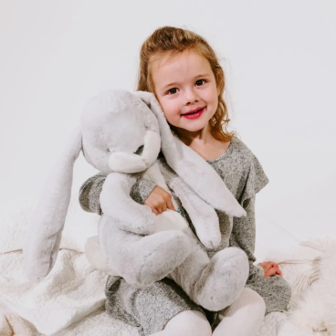 BunniesBy The Bay(バニーズバイザベイ) Nibble Bunny Gray うさぎのぬいぐるみグレー【ベビー】【新生児】【出産祝い】