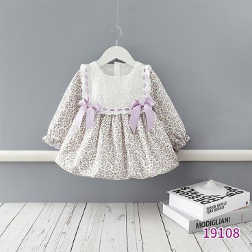 ヘアバンド付き ベビー キッズ ワンピース 長袖 70 80 90 100 チュニック ベビードレス 女の子 フォーマル 春秋向け 誕生日