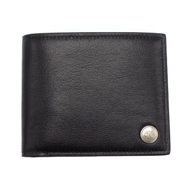 カルバンクライン　CK　Calvin Klein　二つ折り財布　LV04G1082G　ブラック BLACK　スムーススレザー　JEANS HARDWARE BILFOLD　Europeライン
