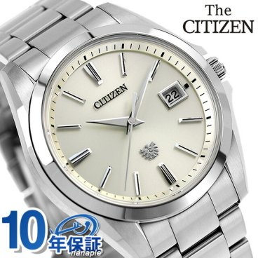 ザシチズン エコドライブ メンズ 腕時計 ブランド AQ4060-50A THE CITIZEN 時計 クリーム 記念品 プレゼント ギフト