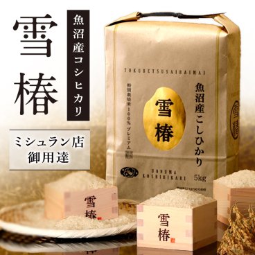 令和7年産 魚沼産コシヒカリ 5kg 最高級 「雪椿」 ブランド米 ミシュラン店御用達 最高級米 特別栽培米 お米 ギフト 内祝い 御歳暮 結婚内祝い 御誕生日御祝 新築祝い 法事 のし 熨斗対応 希少米
